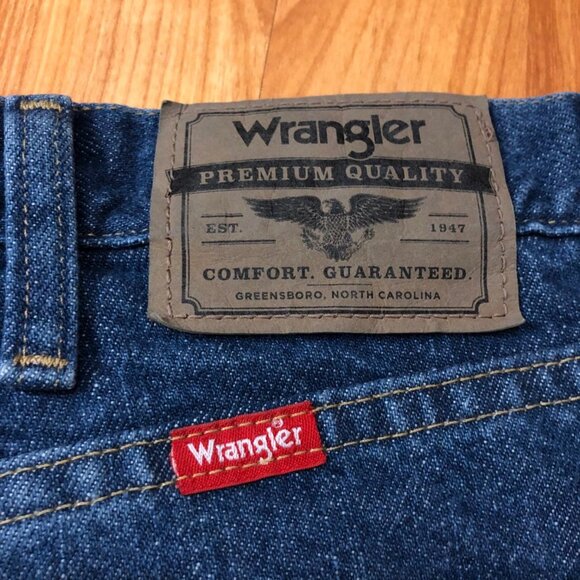 Wrangler 5 Star Straight Leg Denim Jeans 38 x 29 - Picture 5 of 9